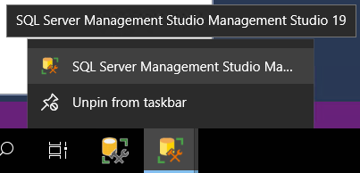 SQLMatt's tweet image. I love how someone got carried away with the name of "SQL Server Management Studio Management Studio 19" 😄