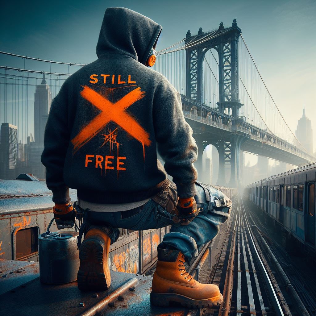 Ecko_GettingUp's tweet image. Marc Eckō’s Getting Up: Contents Under Pressure through Bing Image Creator. #GettingUp #StillFree #PS2 #Xbox #Graffiti