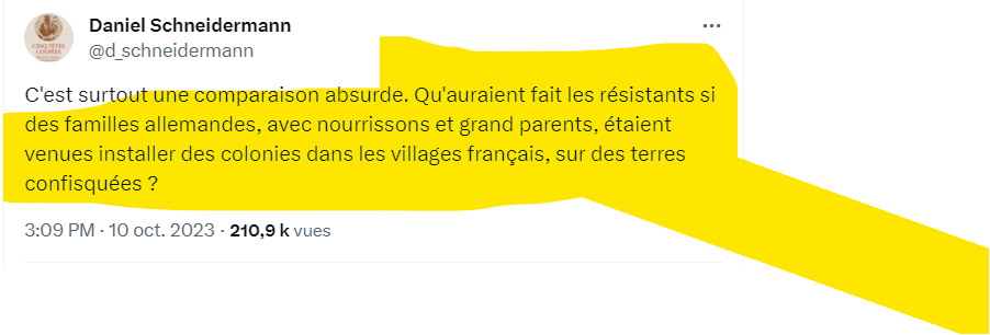 JZefka's tweet photo. Que les âmes de Jean Moulin, de Germaine Tillion, de Jean Cavaillès, de Raymond et de Lucie Aubrac, de Charlotte Delbo vous tourmentent jusqu'à la fin de votre vie, @d_schneidermann, pour avoir osé imaginer que les résistants français auraient pu égorger des bébés allemands. https://t.co/Yy4fQ3HO9K