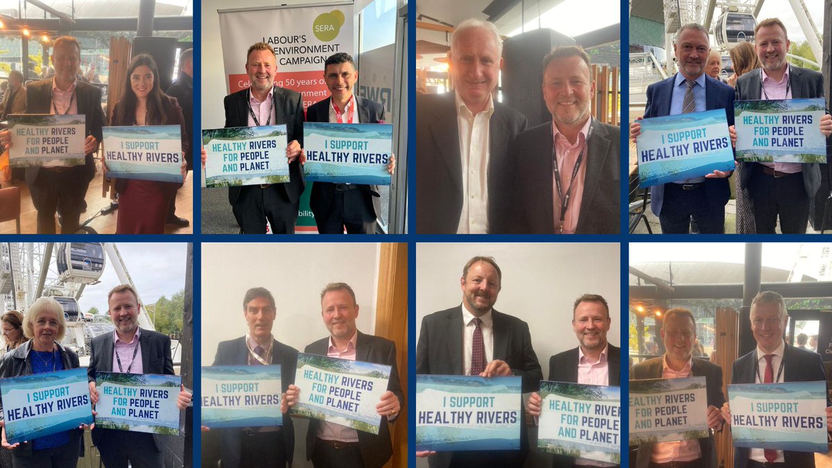 RiverActionUK (@riveractionuk) on Twitter photo It was great to have <a href="/SteveReedMP/">Steve Reed MP</a>, @RuthNewportWest, <a href="/DanielZeichner/">Daniel Zeichner</a>, <a href="/tobyperkinsmp/">Toby Perkins MP</a> and other <a href="/UKLabour/">The Labour Party</a> MPs support healthy rivers. 👏👏
With the #LDConf #CPC23 and #lab23 conferences at a close, we look forward to them prioritising the #CharterForRivers in their manifestos.🌊 It was great to have <a href="/SteveReedMP/">Steve Reed MP</a>, @RuthNewportWest, <a href="/DanielZeichner/">Daniel Zeichner</a>, <a href="/tobyperkinsmp/">Toby Perkins MP</a> and other <a href="/UKLabour/">The Labour Party</a> MPs support healthy rivers. 👏👏
With the #LDConf #CPC23 and #lab23 conferences at a close, we look forward to them prioritising the #CharterForRivers in their manifestos.🌊