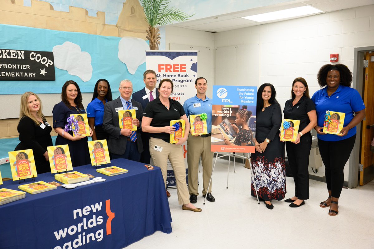 NewWorldsReading (@newworldsfl) on Twitter photo We had a great time at <a href="/frontier_elem/">Frontier Elementary School</a> with <a href="/insideFPL/">Florida Power & Light</a> giving free books to K-5 students! Seeing the community support for Florida's children is so inspiring, and we're grateful for the chance to partner with even more Florida families through our free at-home literacy program. We had a great time at <a href="/frontier_elem/">Frontier Elementary School</a> with <a href="/insideFPL/">Florida Power & Light</a> giving free books to K-5 students! Seeing the community support for Florida's children is so inspiring, and we're grateful for the chance to partner with even more Florida families through our free at-home literacy program.