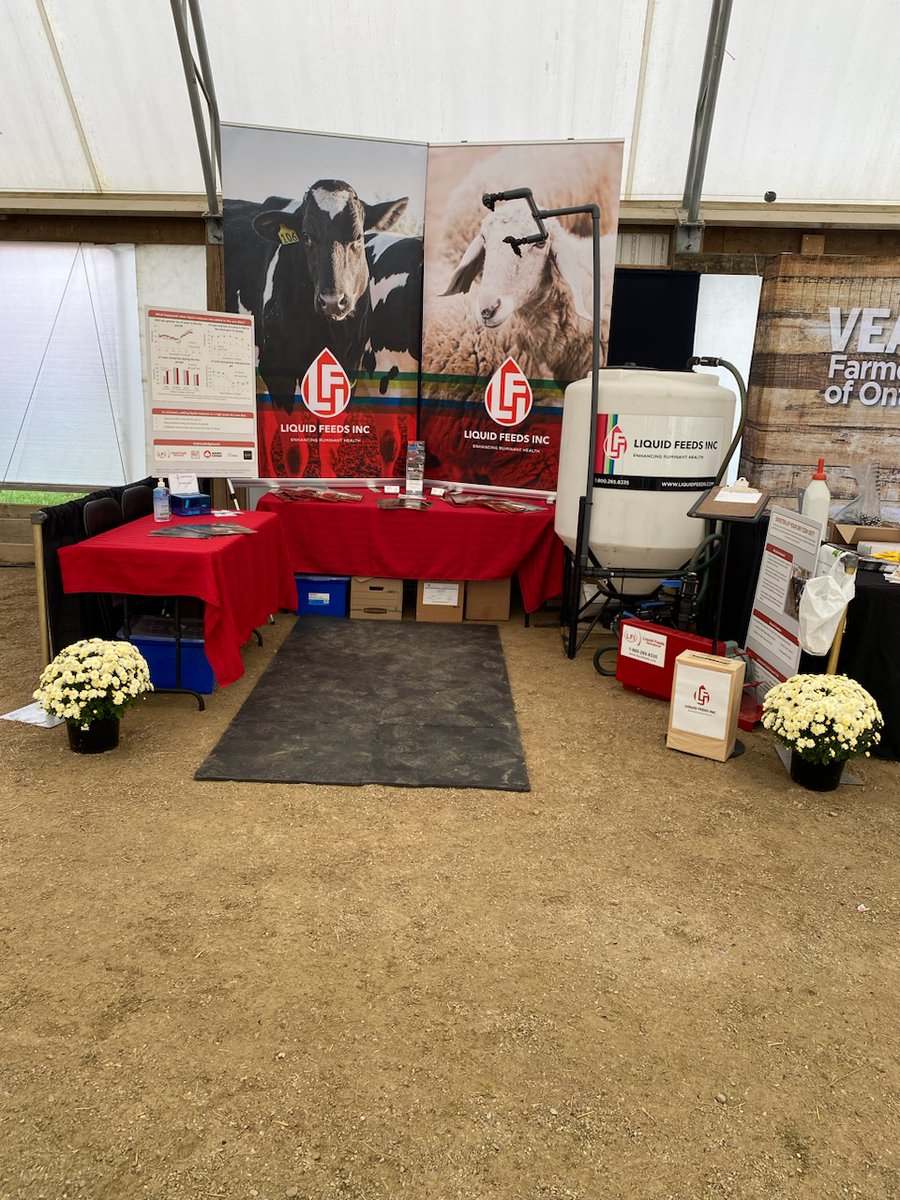 LiquidFeedsInc's tweet photo. @LiquidFeedsInc would like to thank everyone visiting us at the @outdoorfarmshow! Congratulations to the gift basket winners; Murray McCorquodale of Embro, Andrea van Roekel of Mount Elgin and Sam Johnston of Listowel! Enjoy! #ruminanthealth #butterfat #feedefficiency https://t.co/C2gn5bLNjP