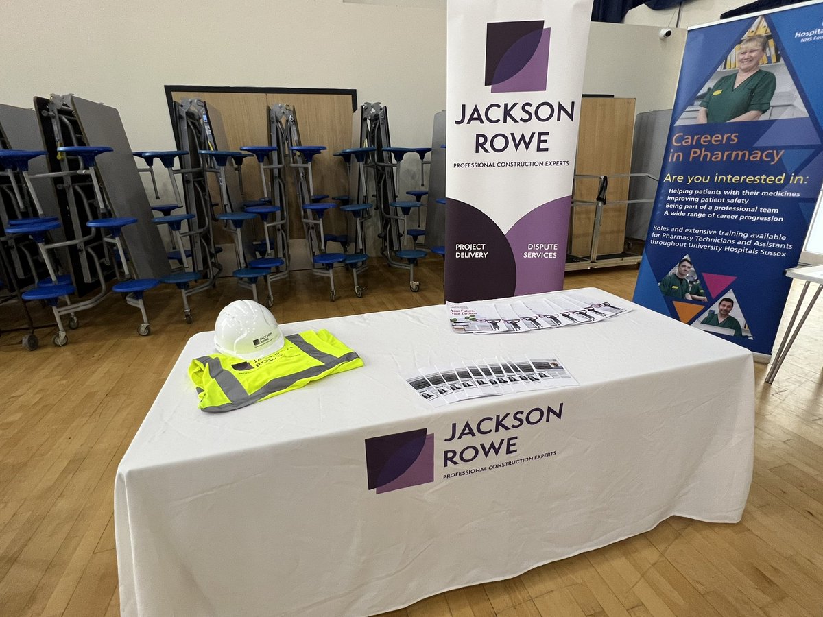 Jackson Rowe are at <a href="/TheRegisSchool/">The Regis School</a> Career Pathway Evening, discussing all things construction related with the students