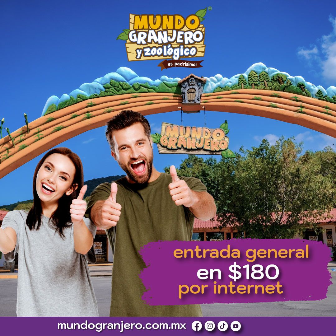Siente la magia de la naturaleza en #mundorganjero este sábado. Visítanos con toda la familia, entrada general en $180 por internet. 👍👏
🔹BOLETOS AQUÍ 👉 bit.ly/3LX32SR
