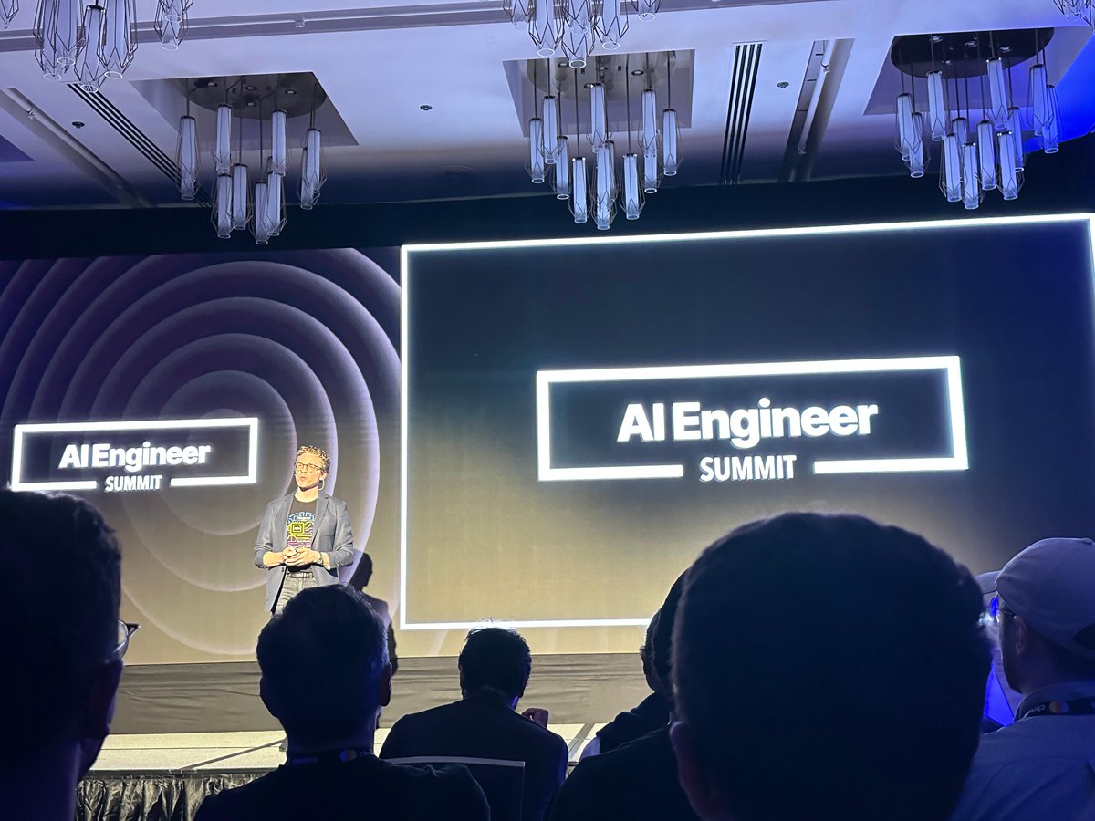 charlierguo's tweet photo. Alright, getting ready for day 3 of the AI Engineer Summit (@aiDotEngineer)

Here's the recap from day 2 ICYMI: https://t.co/q6fpKy3jsO