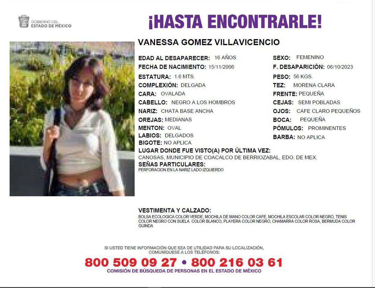 50mas1edomex's tweet photo. Ayuda a difundir, por favor. 🙏🏼 

¡Hasta encontrarle!

#PersonaDesaparecida #Coacalco https://t.co/UZht3CV98V