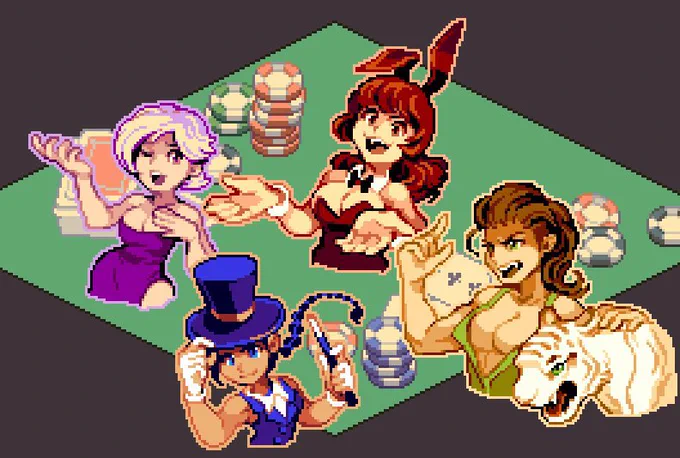 happy #PortfolioDay ! My name is moaw! I specialize in pixel art and accessible STEAM education!Currently experimenting with making physical game cabinets! See more in the thread below :) 