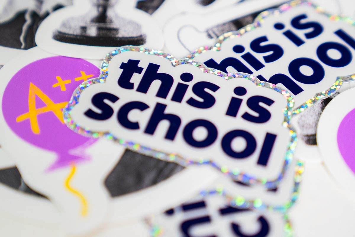 Who's ready to add a brand new, special edition, super exclusive, never before seen, even the team only got one each, shinier than the tiny glittering berries belonging to the plant Pollia condensata, <a href="/thisis_school/">This is School</a> sticker to their collection?