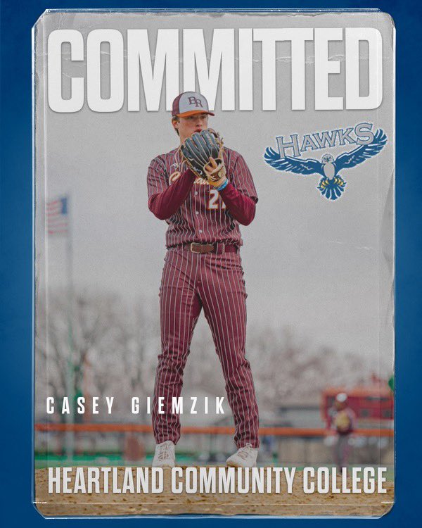 I am very excited to announce my commitment to Heartland CC to further my academic and athletic career. I would like to thank my family, coaches, and teammates that have helped me along the way. #HawksFly🦅