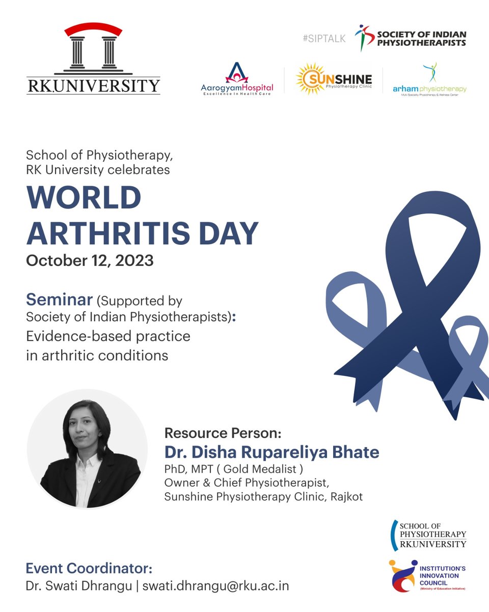 dr_rupareliya's tweet photo. Looking forward to an interactive session!

#RKUniversity #Rajkot #Physiotherapy https://t.co/GYnnE1Dh6w