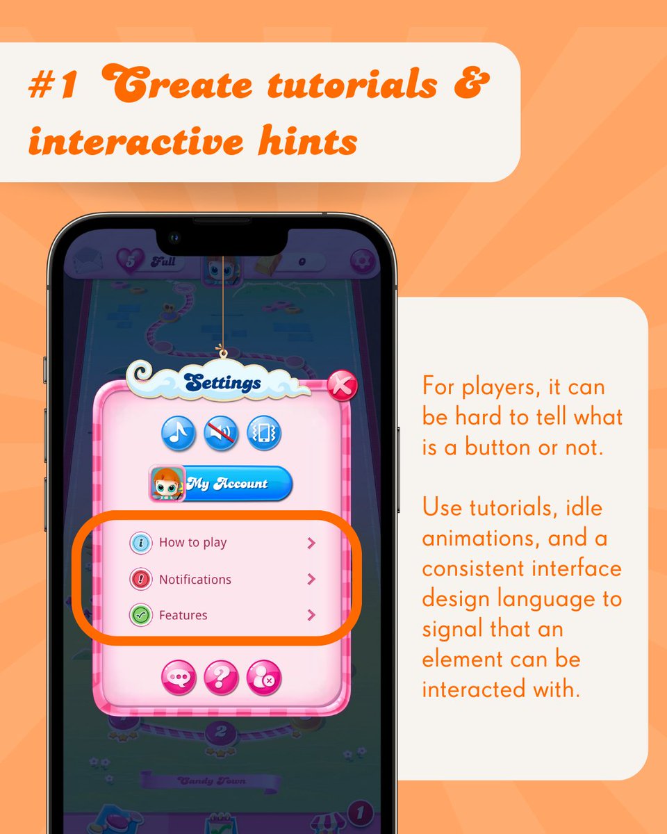 King_Games's tweet photo. We want to ensure that everyone's world can be made playful by making our games as inclusive as possible 🌈
Scroll through to see three key tips from our teams around how to make games more accessible.
#LifeAtKing #AccessibilityInGaming https://t.co/fj94ZtUJLK
