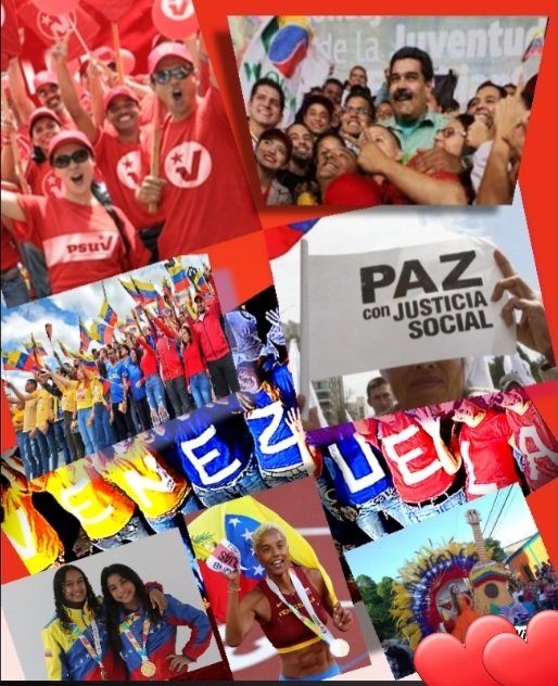 Buenas tardes, buen almuerzo Los jóvenes venezolanos y el PSUV llevan mensaje de paz por todo el país y están dispuestos a la defensa del Esequibo #ElEsequiboSeDefiende #JuventudPatriotica @Mippcivzla @1412Yolis @Alberto_6618 @4Freddy23 @_JorgeRamirez @ale30pine @14brigMec