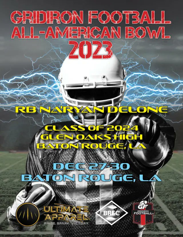 Gridiron Football® (@gridironfootbal) on Twitter photo Invites are being sent for the 2023 GF All-American Bowl Game that will be held in Baton Rouge, Louisiana from December 27th-30th. gridironfootballusa.com/lgf-bowl-game/
<a href="/Marlon11Brown/">Marlon11Brown</a> <a href="/officialmasonw1/">Mason Warren</a> <a href="/10MichaelWoods/">Michael“𝒽𝑜𝓁𝓁𝓎𝓌𝑜𝑜𝒹”Woods</a> @NaRyanDelone4
For more information or to accept your invitation, send Invites are being sent for the 2023 GF All-American Bowl Game that will be held in Baton Rouge, Louisiana from December 27th-30th. gridironfootballusa.com/lgf-bowl-game/
<a href="/Marlon11Brown/">Marlon11Brown</a> <a href="/officialmasonw1/">Mason Warren</a> <a href="/10MichaelWoods/">Michael“𝒽𝑜𝓁𝓁𝓎𝓌𝑜𝑜𝒹”Woods</a> @NaRyanDelone4
For more information or to accept your invitation, send