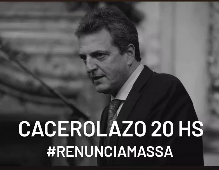 Basta de Massa haciendo mierd@ el país, que se vaya a la mierd@

Con el #DolarBlue a más de 1000 pesos

Tenemos que salir a la calle y hacer un 

#CACEROLAZO 

Para que esté infame hdrmp se vaya

#RenunciaMassa

RT para que todos salgamos del ostracismo en el que estamos!