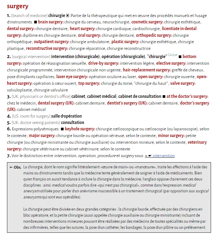 MedLexic's tweet photo. Les difficultés de l'anglais médical.
Aujourd'hui: «surgery».
#MedLexic #Traduction #Médicale #Medtrans #MedTwitter #MedTwitterQc https://t.co/TXagWsf6y2