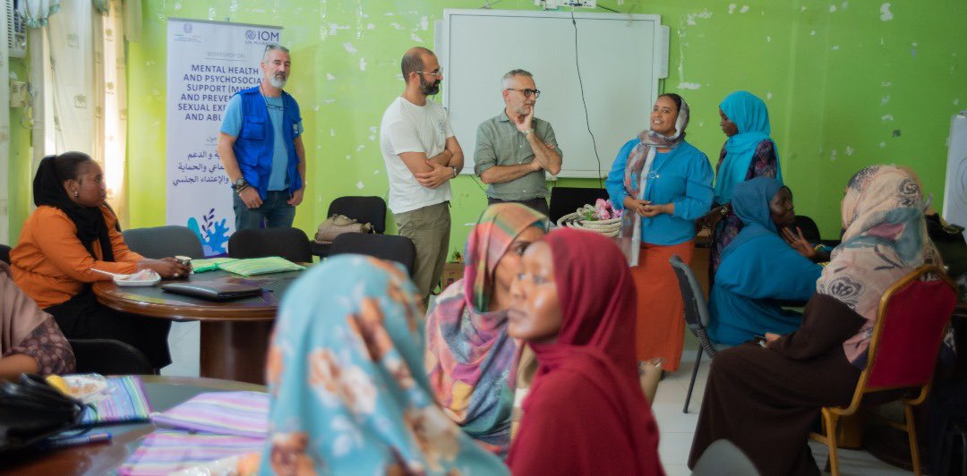fedsoda's tweet photo. On this #WorldMentalHealth day, I witnessed first-hand the great work of @IOMSudan teams providing mental health and psychosocial support to people affected by the crisis in Gedaref.

Access to mental health must be respected as a human right. https://t.co/bQULhMjOVN