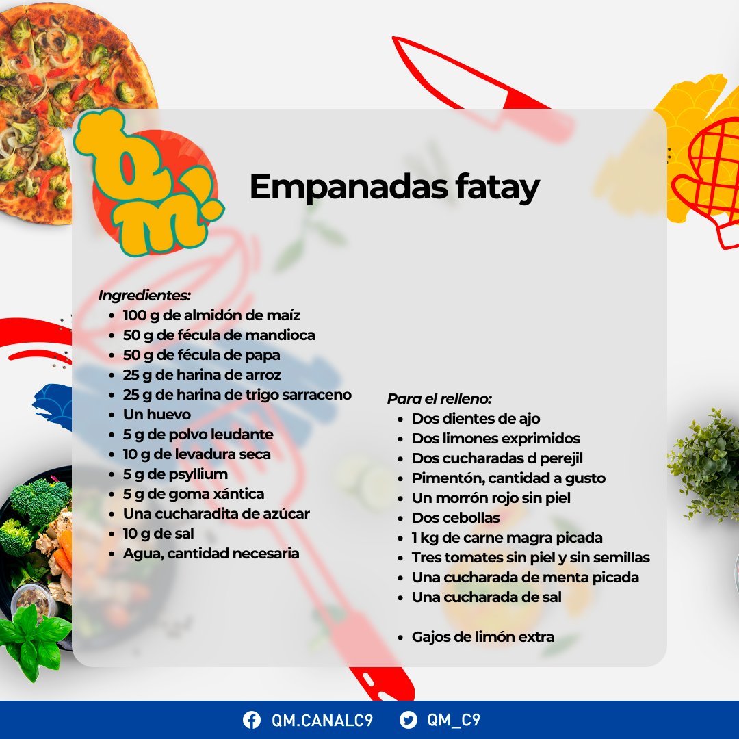 canal9oficial's tweet photo. #QuéMañana | RIQUÍSIMAS estas #Empanadas 🥟 #Fatay #SinTACC 💜. Un #Tip, probalas con #Limón 🍋😉.
Mirá el paso a paso en https://t.co/eBRmr5sR6B 👉 #QueMañana 🍴 https://t.co/1eCcDjYUq8