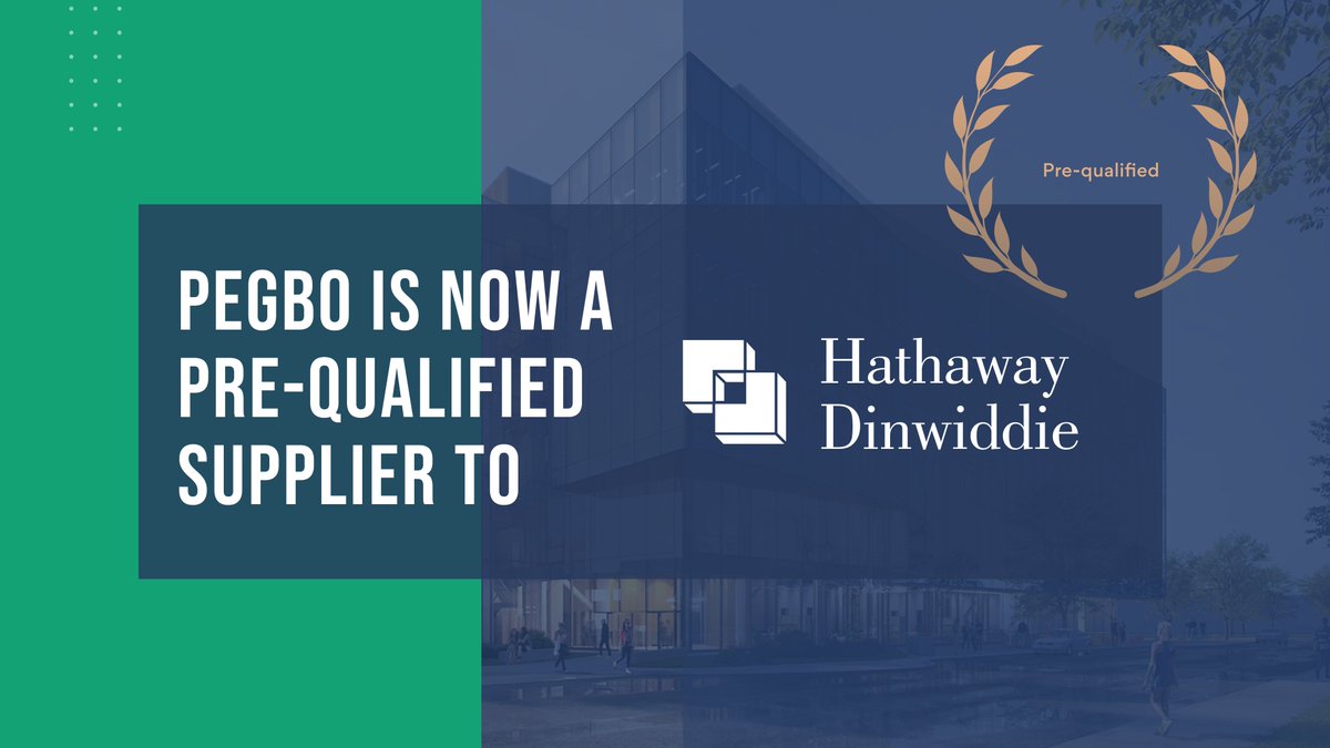 pegboinc's tweet photo. Pegbo is now a pre-qualified supplier to industry powerhouse  Hathaway Dinwiddie.

Proud to be a partner with industry leaders like #HathawayDinwiddie.

#SupplierDiversity #ConstructionExcellence #Pegbo #HathawayDinwiddie https://t.co/P0RmKMEvHX