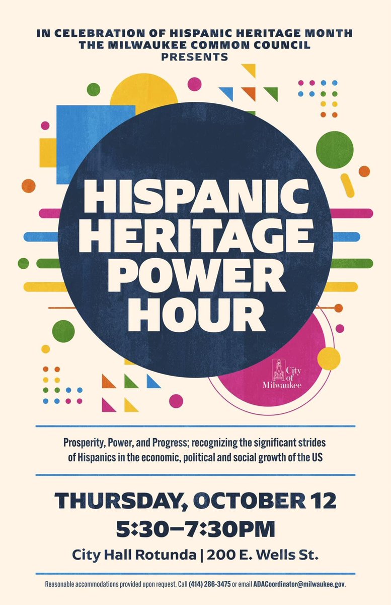 mivozmke's tweet photo. Hispanic Heritage Power Hour! https://t.co/f11KO9bbDM