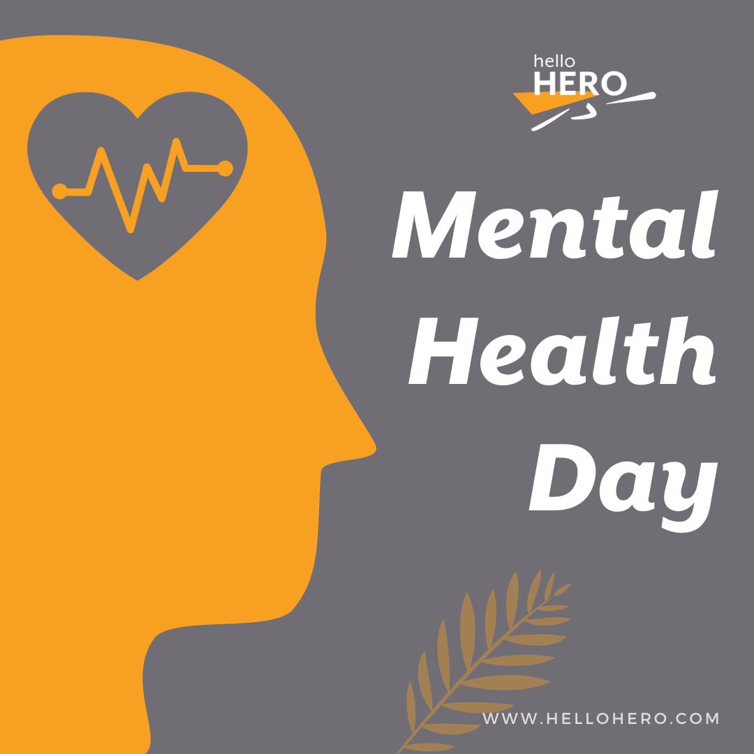 Celebrating Mental Health Day with HelloHero - Because Your Well-Being Matters! 🧡

HelloHero strives to create a world where mental health is prioritized and understood. We care for the well-being of our communities. 🫶