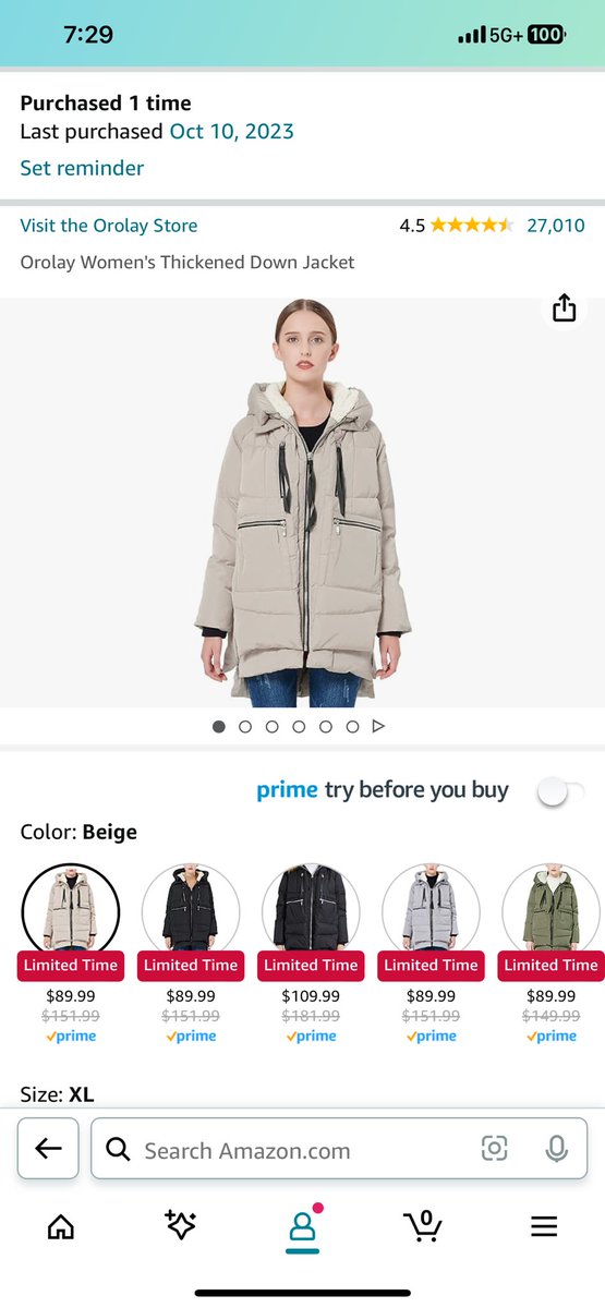 After having it in my cart for 2 years, I finally bought the infamous Orolay coat from Amazon.