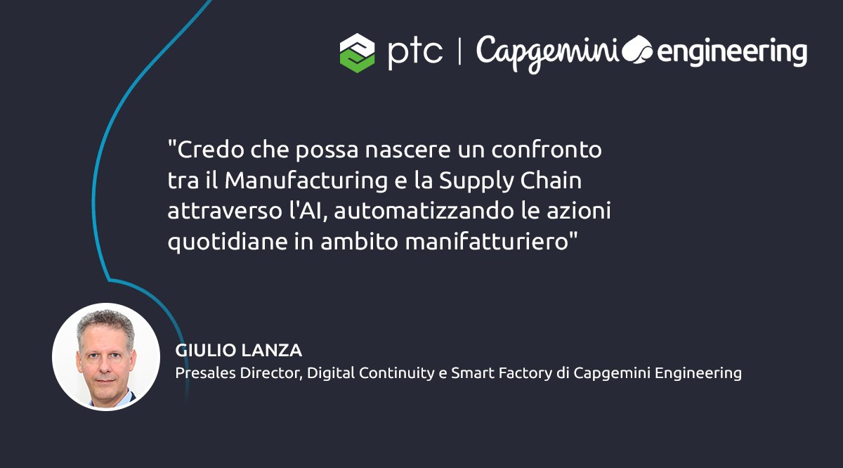 Capgemini Engineering Italia (@capgeminiengit) on Twitter photo Quali sono le opportunità, le sfide e i prerequisiti per sfruttare al massimo l'#AI in ambito manifatturiero? Giulio Lanza ne ha parlato nell'ultima puntata del #podcast “Trasformazione Digitale”, realizzato da <a href="/PTC_Italia/">PTC Italia</a>. Ascoltala qui ➡️ bit.ly/3thjc3v Quali sono le opportunità, le sfide e i prerequisiti per sfruttare al massimo l'#AI in ambito manifatturiero? Giulio Lanza ne ha parlato nell'ultima puntata del #podcast “Trasformazione Digitale”, realizzato da <a href="/PTC_Italia/">PTC Italia</a>. Ascoltala qui ➡️ bit.ly/3thjc3v