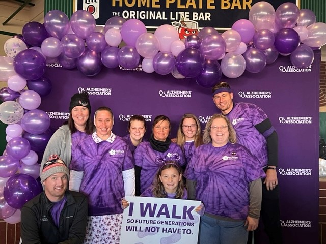 Wabash_WB's tweet photo. Members of our Wellbrooke of Wabash staff were honored to participate in the Walk to End Alzheimer's in Fort Wayne, IN. Caring for our residents with Alzheimer's Disease is truly a privilege that we take seriously. It is our hope to find a cure for this devastating disease. https://t.co/6elYYfN40y