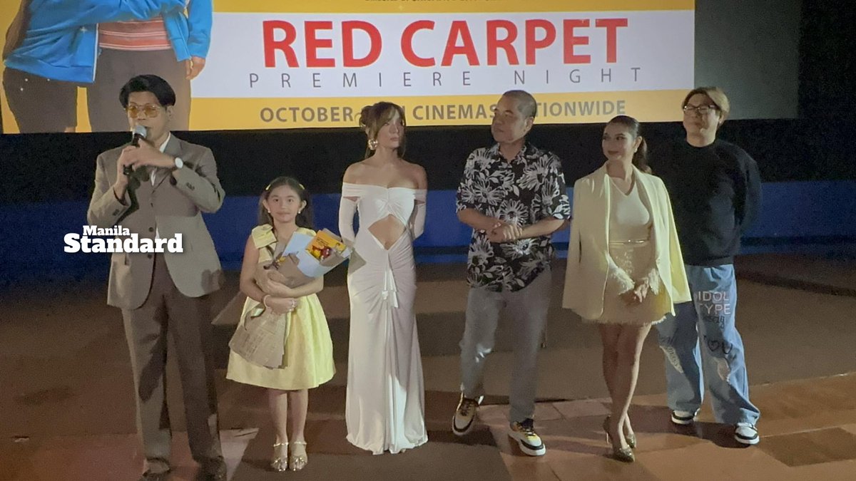 MSLifeAndShow's tweet image. LOOK | Director Crisanto Aquino with stars Jerald Napoles, Ryza Cenon, Althea Ruedas, and Danita Paner at the red carpet premiere of #InstantDaddy.

For more entertainment updates, visit manilastandard.net/category/showb…