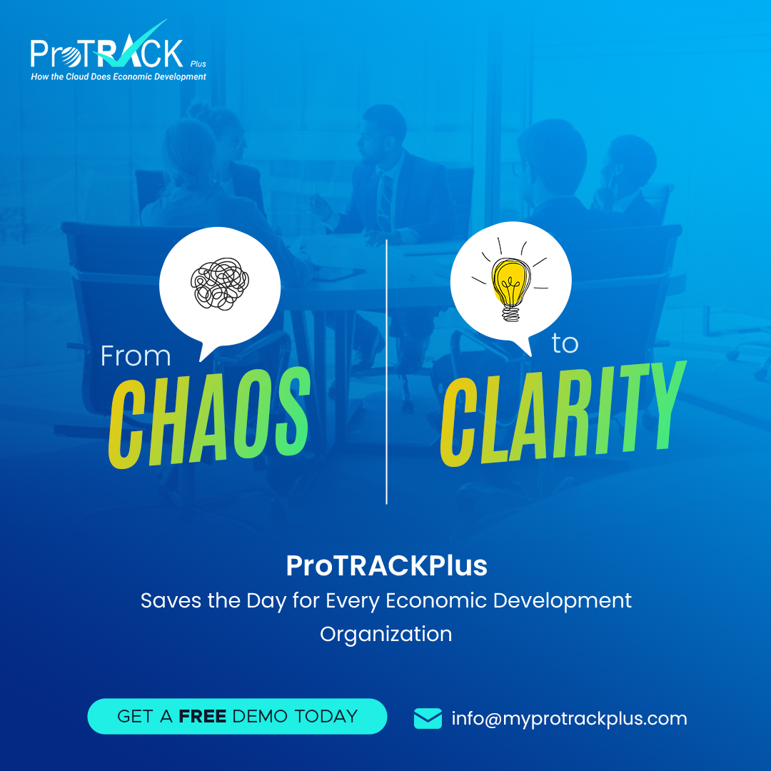 ProTRACKPlus_'s tweet image. Protrack is Built Exclusively for #EconomicDevelopmentOrganizations to focus on streamlining the management of projects contacts, and companies.  It offers robust #CRM functions specifically for EDOs. To learn more about the product, visit myprotrackplus.com/product/

#EDOManagement