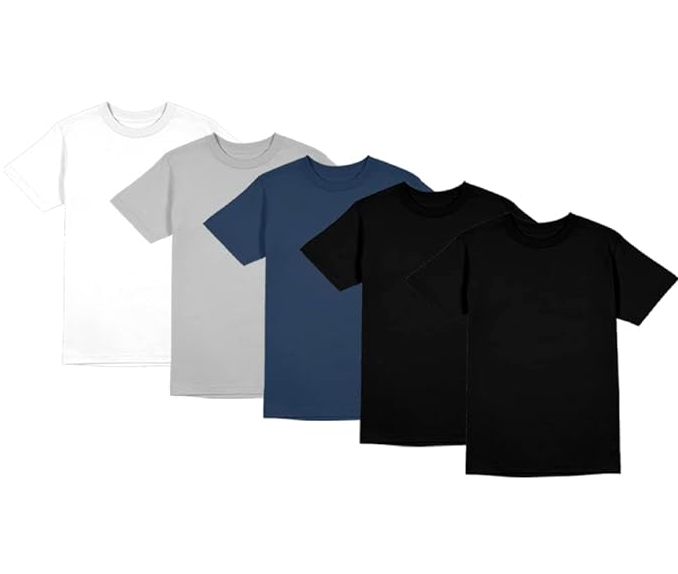 Kit 5 Camiseta Masculina Poliéster Com Toque de Algodão Camisa Blusa Treino Academia Tshrt Esporte Camisetas