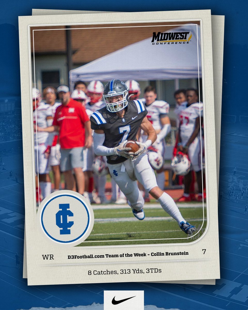 IC_Football's tweet photo. Congrats to Collin Brunstein on being named to https://t.co/xHdZaukLnZ Team of the Week! #FOE https://t.co/ULimu3XkLi