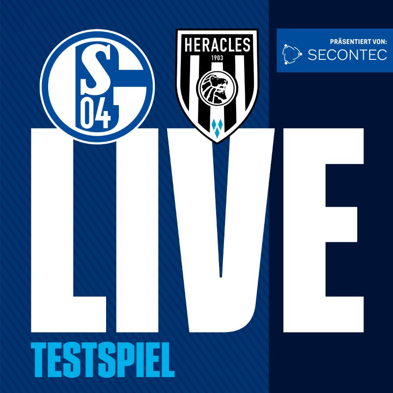 s04's tweet photo. 📅 Vormerken: die Premiere unseres neuen Chef-Trainers Karel Geraerts gegen @HeraclesAlmelo übertragen wir LIVE auf YouTube - präsentiert von #Secontec 📺
⏰ Anpfiff des Testspiels ist am Donnerstag (12.10.) um 13 Uhr.
#S04 | #S04HER