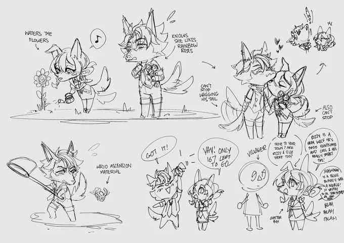 Extra animal Crossing MaeWrio doodles AKA: dogs in love... 