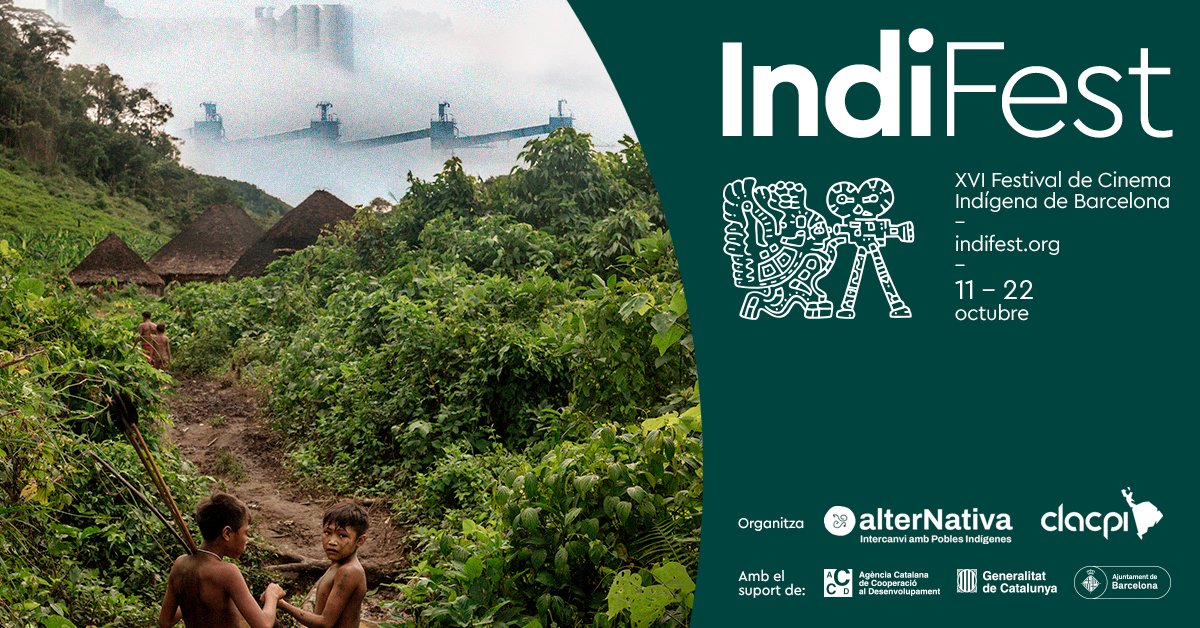 CLACPI (@clacpi) on Twitter photo Mañana empieza el <a href="/CineIndifest/">IndiFest Cinema Indígena</a>! Del 11 al 22 de octubre se proyectarán en Barcelona y Cataluña casi 50 películas de cine indígena.
El festival este año está marcado por la reflexión de la Emergéncia Climática y la lucha contra el extractivismo!
👇🏾👇🏾
clacpi.org/2023/10/10/xvi… Mañana empieza el <a href="/CineIndifest/">IndiFest Cinema Indígena</a>! Del 11 al 22 de octubre se proyectarán en Barcelona y Cataluña casi 50 películas de cine indígena.
El festival este año está marcado por la reflexión de la Emergéncia Climática y la lucha contra el extractivismo!
👇🏾👇🏾
clacpi.org/2023/10/10/xvi…