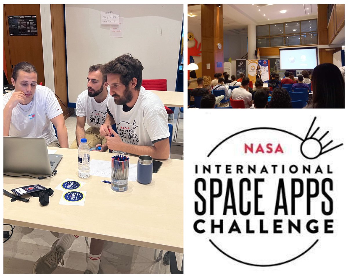 beyond_center's tweet photo. 📣 Exciting news from #BEYONDteam! 🚀
Our Research Associate, Iason Tsardanidis at the NASA Space Apps Challenge in Thessaloniki having the privilege of mentoring and guiding aspiring young students.
#NASA #SpaceAppsChallenge #Hackathon
@SpaceApps https://t.co/uU0pXiM6t5