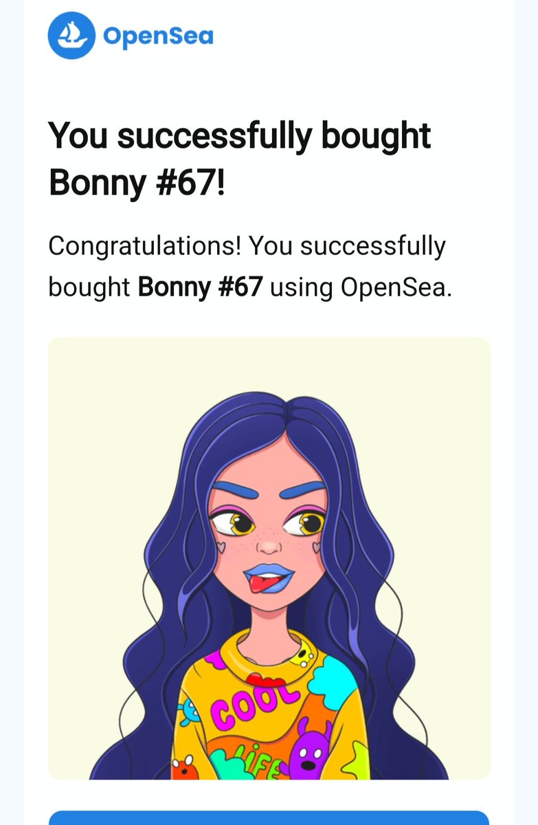 My purchases 🥰
Follow and support 😍
<a href="/BonnyNFT_PFP/">❤️BONNY❤️</a> 
Bonny # 63 - This is My Custom 😍