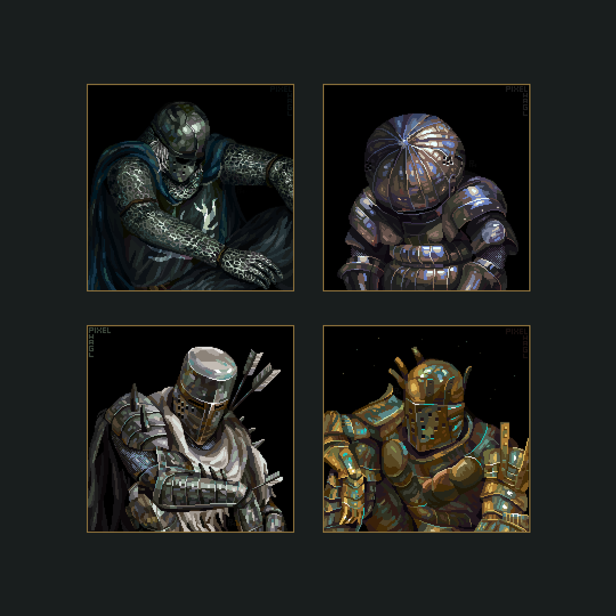 Pixel_Hagl's tweet photo. Hi #PortfolioDay! 👋
I am started to post my pixel art in 2021 with anime stuff but now I mostly do Dark Souls fanart.
Here is my latest works that I'm proud of 🎨❤️
#pixelartist #pixelart https://t.co/8NQ7HrEX1V