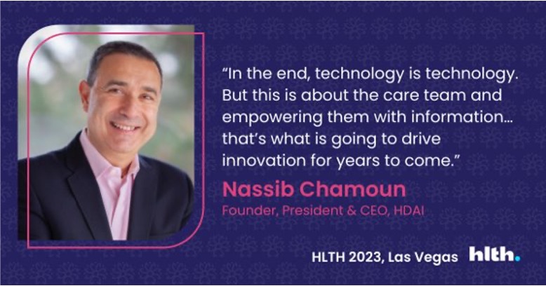 We're putting our technology, HealthVision™, into action at <a href="/MethodistHosp/">Houston Methodist</a>. #AI and #ML-informed, enabled &amp; empowered care teams deliver better outcomes for patients and we’re excited to continuing harnessing data and making it accessible across the #healthcare system. #HLTH2023