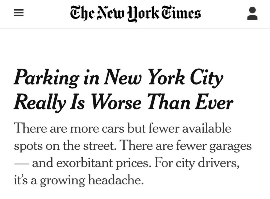 Parking in New York City Really Is Worse Than Ever - The New York