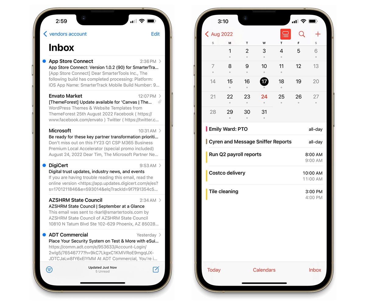 cplicensenet's tweet photo. 📱 On-the-go? No worries! SmarterMail offers seamless mobile integration. Whether you're iOS or Android, your preferred email and calendaring apps sync effortlessly. Experience limitless connectivity, wherever you are! 🌍 Learn more at https://t.co/WDCHrpemrE https://t.co/ai4owIZyLV