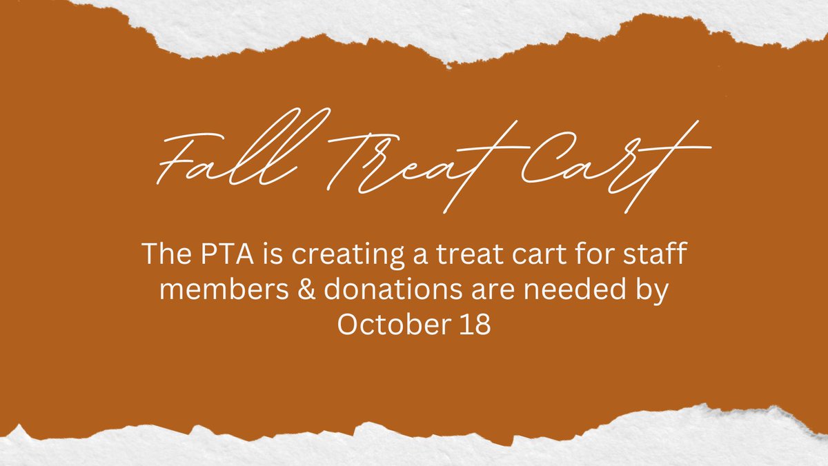 Sign up here----&gt; signupgenius.com/go/20F0D4BADAD… #spoilourschool #falltreats #everyonedeservesapickmeup