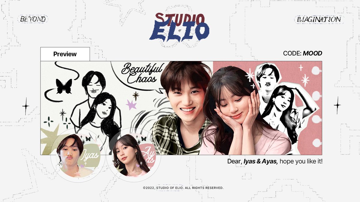sarasyarie's tweet photo. .ꪆ   

big thanks for kak @StudiofElio! setelah sempat sedih karena harus di refund, akhirnya layout menggemaskan ini bisa kami dapatkan! thankyou so much, kak elio. hasilnya selalu melebihi ekspetasi. 🤍 https://t.co/PlPmMgQJOS