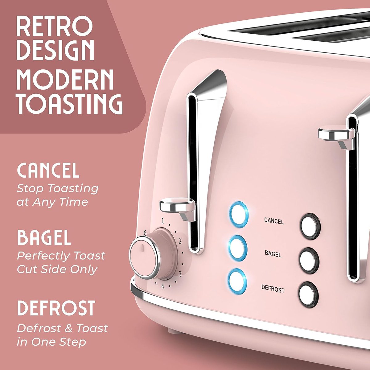 ChicNestAffairs's tweet image. amzn.to/3Q9xHPQ
Elevate your breakfast game with the Mueller Retro Toaster in pretty pink! 🍞💖 Extra-wide slots, 6 browning levels, and convenient features make mornings a breeze. Upgrade your kitchen style and toast to perfection! 🌟 #MuellerToaster #BreakfastUpgrade
