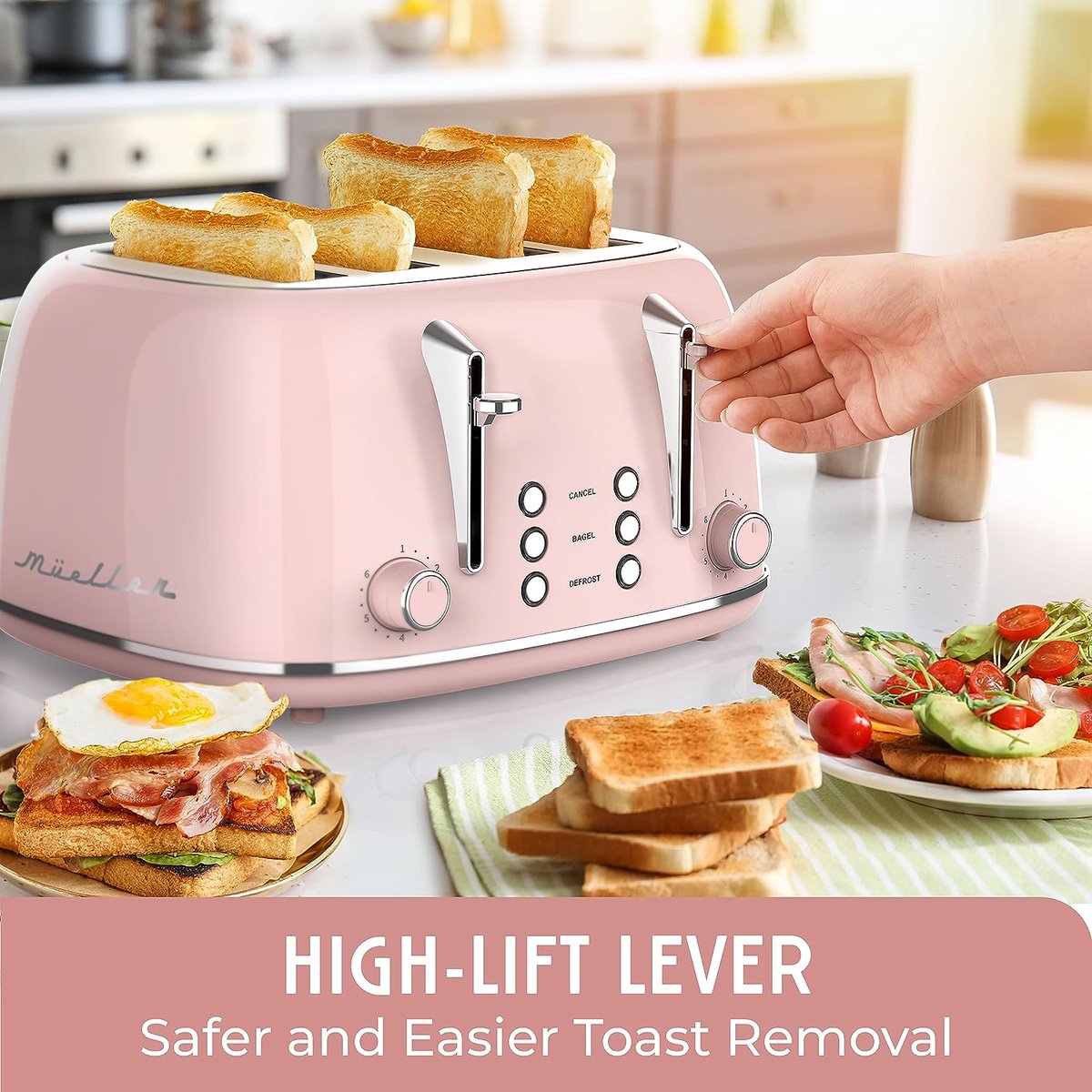 ChicNestAffairs's tweet image. amzn.to/3Q9xHPQ
Elevate your breakfast game with the Mueller Retro Toaster in pretty pink! 🍞💖 Extra-wide slots, 6 browning levels, and convenient features make mornings a breeze. Upgrade your kitchen style and toast to perfection! 🌟 #MuellerToaster #BreakfastUpgrade