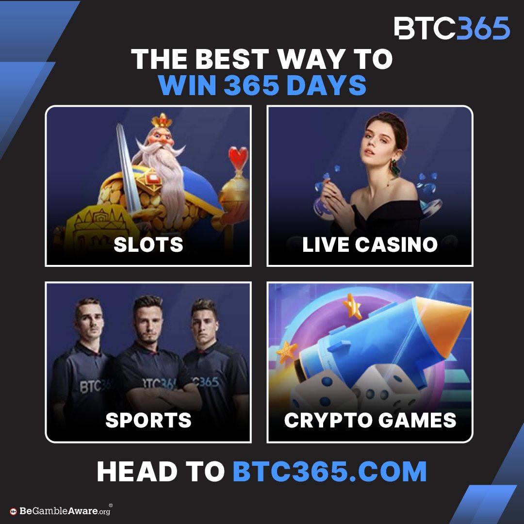 365 days, 365 ways to win big 💯🏆 Log in today and elevate your game, all  year long. Register here 👉 https://t.co/oqSGcrLOei #btc365 #rewards  #bigwins #onlinegames