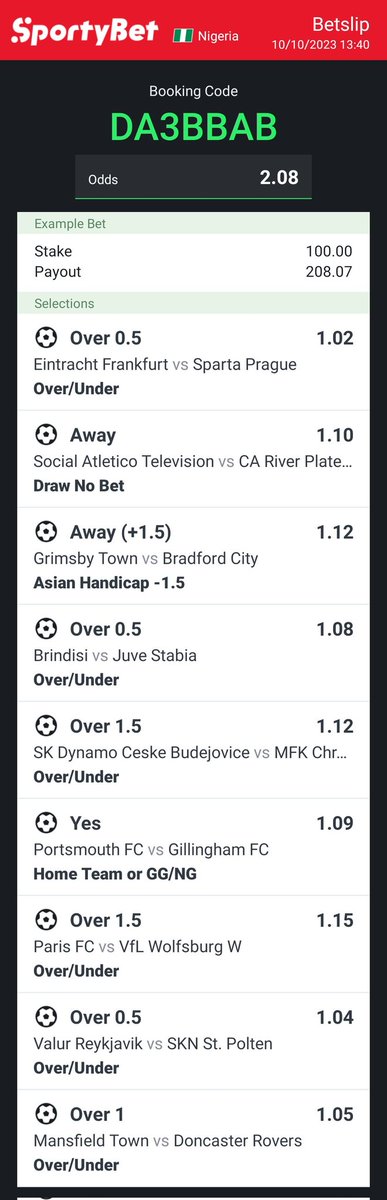 LordDerrick10's tweet photo. Double ur investment.. 2 Odds

DA3BBAB https://t.co/f9bowrfNeb