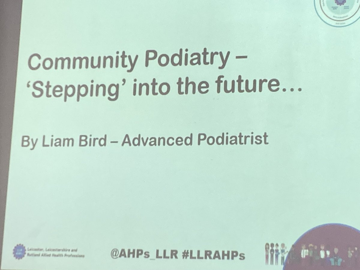 LesleyWeaving's tweet photo. Liam delivering a brilliant presentation on #podiatry at #LLRAHPs day https://t.co/0q4gQNZyKB