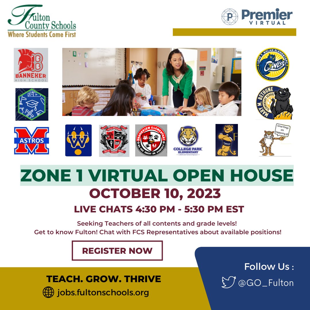 It's not too late! Find out more about FCS Zone 1 schools this afternoon! Click the link below to register. Be sure to stop by the SEC booth! #SECSTRONG <a href="/GillandTris/">Tris Gilland</a> <a href="/SherryCP3/">Sherry Peterson</a> 
📌Register today: pvapi.premiervirtual.com/s/WPX2zW