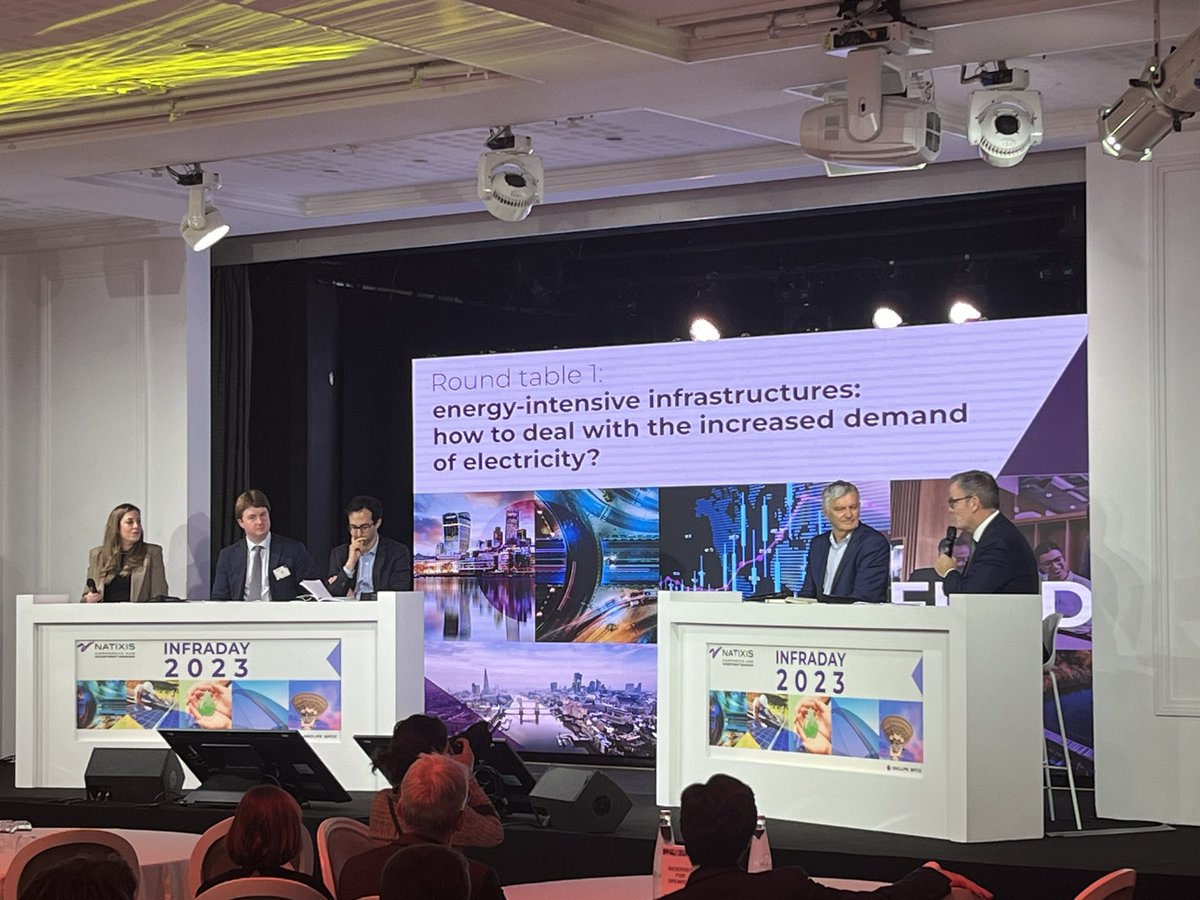 jmichel2015's tweet photo. our round table 1 on Energy-intensive #Infrastructures: how to deal with the increased demand of electricity ?
#Exeltium #ReedManagement #Exmar #DataVolt
#NatixisInfraDay #ParisInfraWeek https://t.co/DVbSjq53Fp