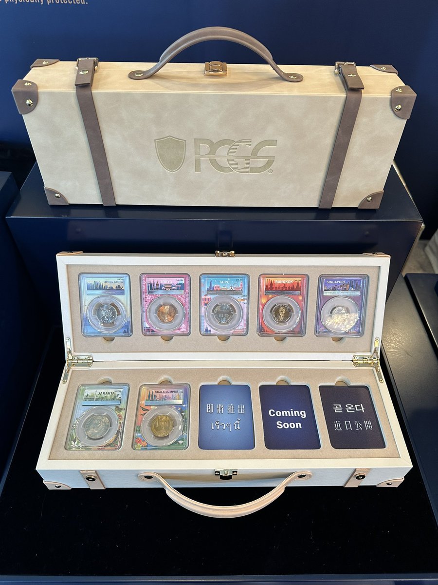 These new cases by @PCGScoin are incredible 💼

They’re currently being exhibited at the Hong Kong Coin Show and preorders have begun 🪙

When will we see an upgrade that looks this good for card slabs? 🎴